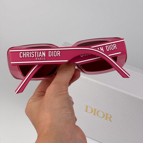 Dior WILDIOR S2U Sunglasses – Translucent Fuchsia Bordeaux | Model 73D0 main image 5